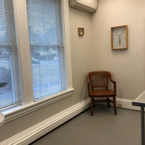 Exam room and examination area with table at Court Street Animal Hospital